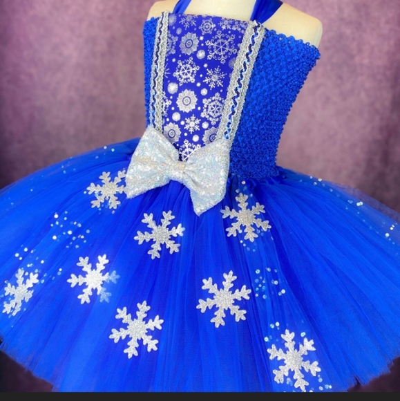 Custom Infant Snowflake Holiday/Pageant Dress - Picture 2 of 8
